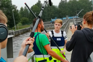 Videodreh auf der Kläranlage