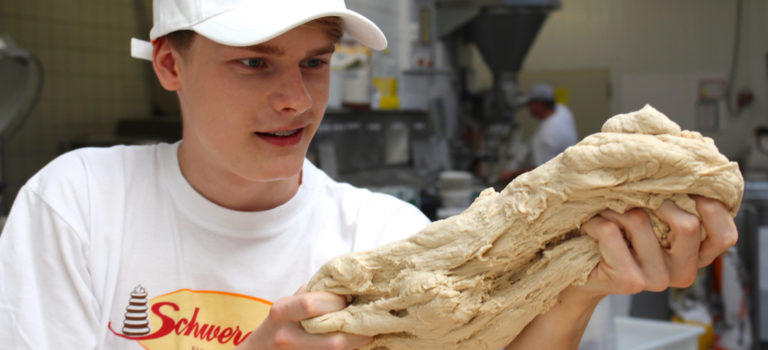 Dreh in der Bäckerei