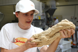 Dreh in der Bäckerei